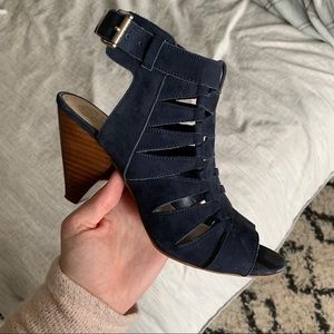 Navy Vince Camuto slingback sandals